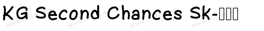 KG Second Chances Sk字体转换